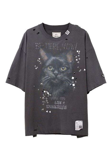 t-shirt embellished distressed uomo nera MAISON MIHARA YASUHIRO | J15TS752BLACK
